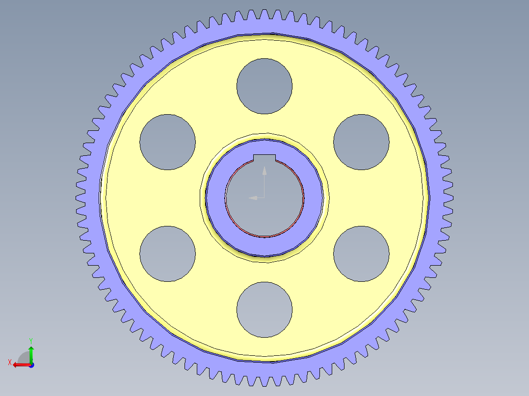 带减速器的电机装置驱动设计后视图