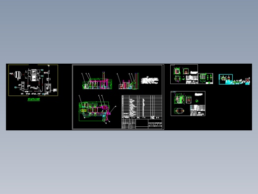 蜂窝活性炭吸附脱附催化燃烧图纸2004版本HXC-1200蜂窝活性炭吸附脱附催化燃烧设备