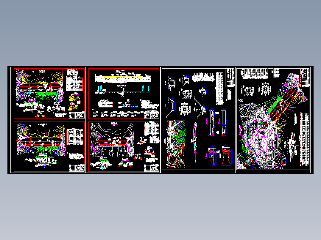 某水库土石坝除险加固全套初步方案设计cad图纸水利设计素材参考