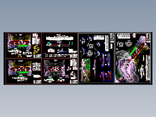 某水库土石坝除险加固全套初步方案设计cad图纸水利设计素材参考