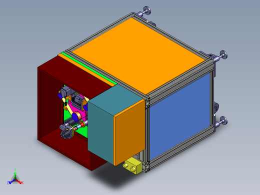 砂带打磨机（抛光机）3D模型正等轴测缩略图