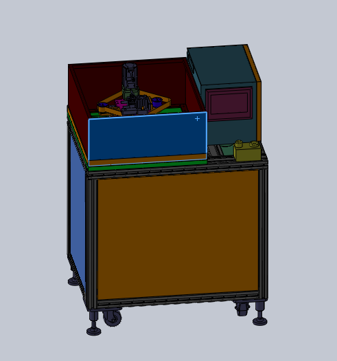 砂带打磨机（抛光机）3D模型缩略图