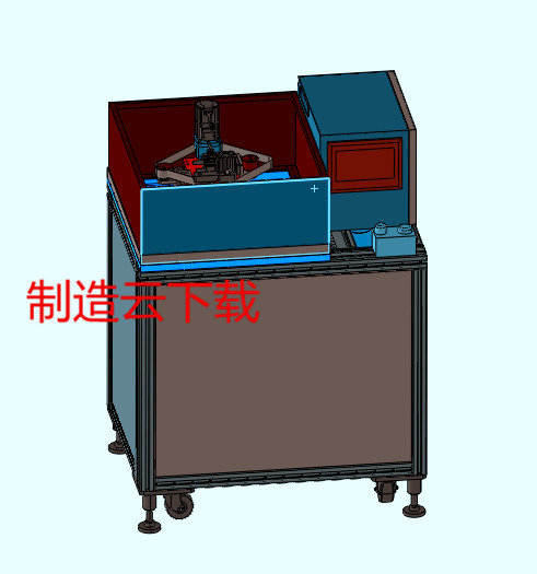 砂带打磨机（抛光机）3D模型缩略图