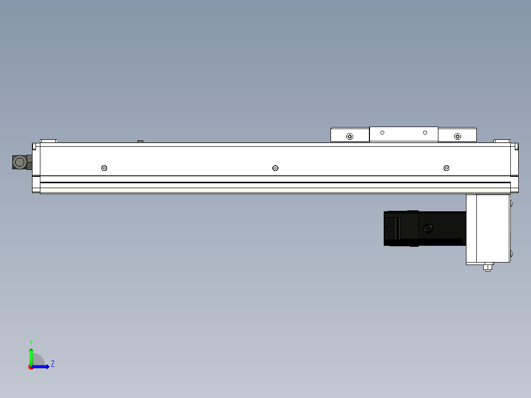 Toyo东佑达直线模组-ECH10-300-BM-100W左视图