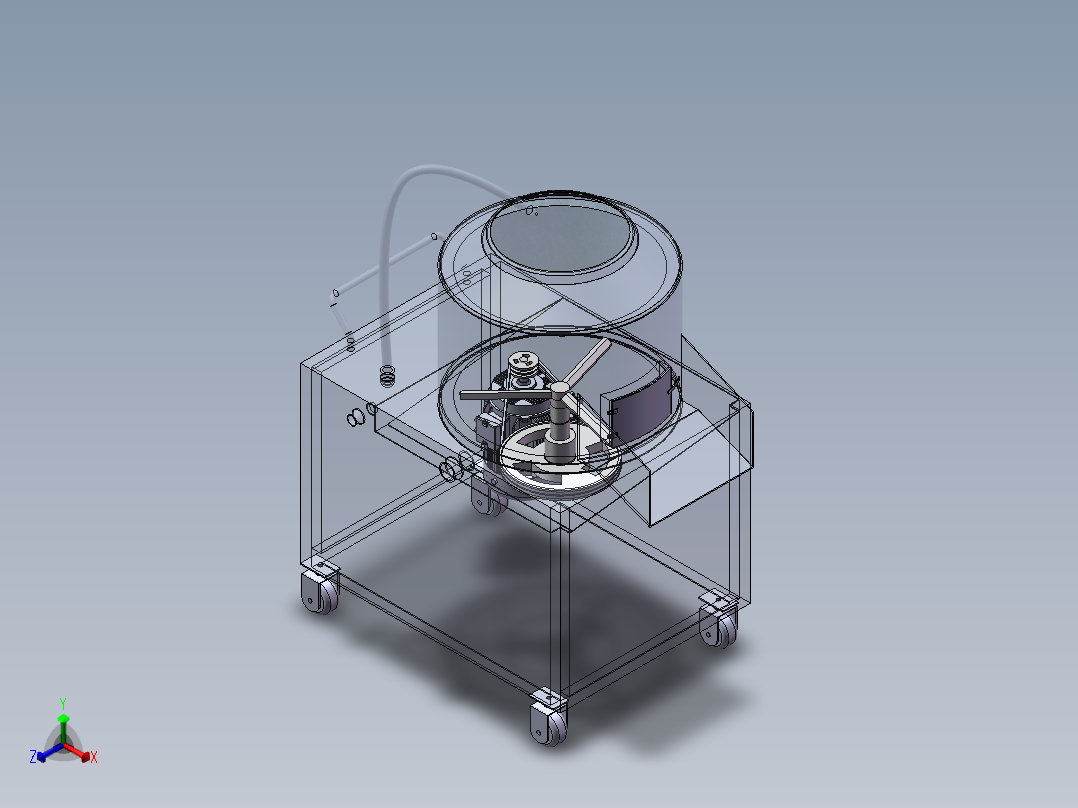 土豆自动去皮机3d图纸 清洗机 土豆、马铃薯自动去皮清洗机3d模型正等轴测图