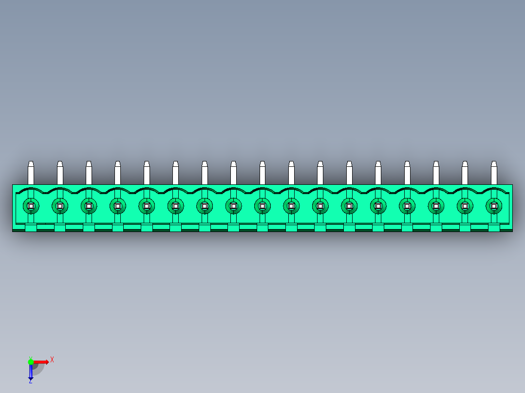 DEGSON 2EDG 系列 5.0mm 可插拔接线端子组-2EDGRC-5.0-17P-14-00AH俯视图
