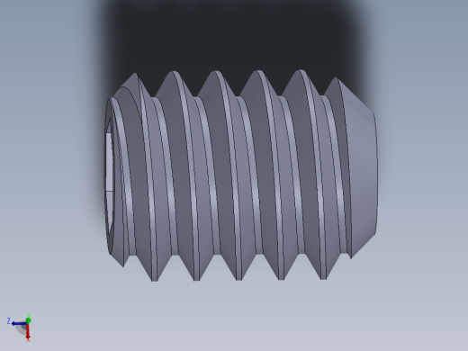 UNC 平头紧定螺钉-UNC SET SCREW 0.250 x0.3125.SLDPRT