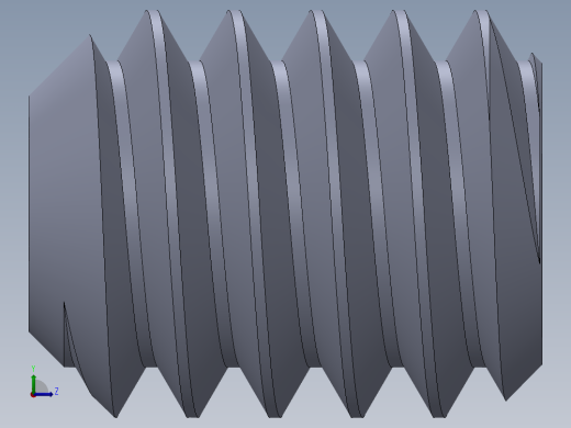 UNC 平头紧定螺钉-UNC SET SCREW 0.250 x0.3125.SLDPRT左视缩略图