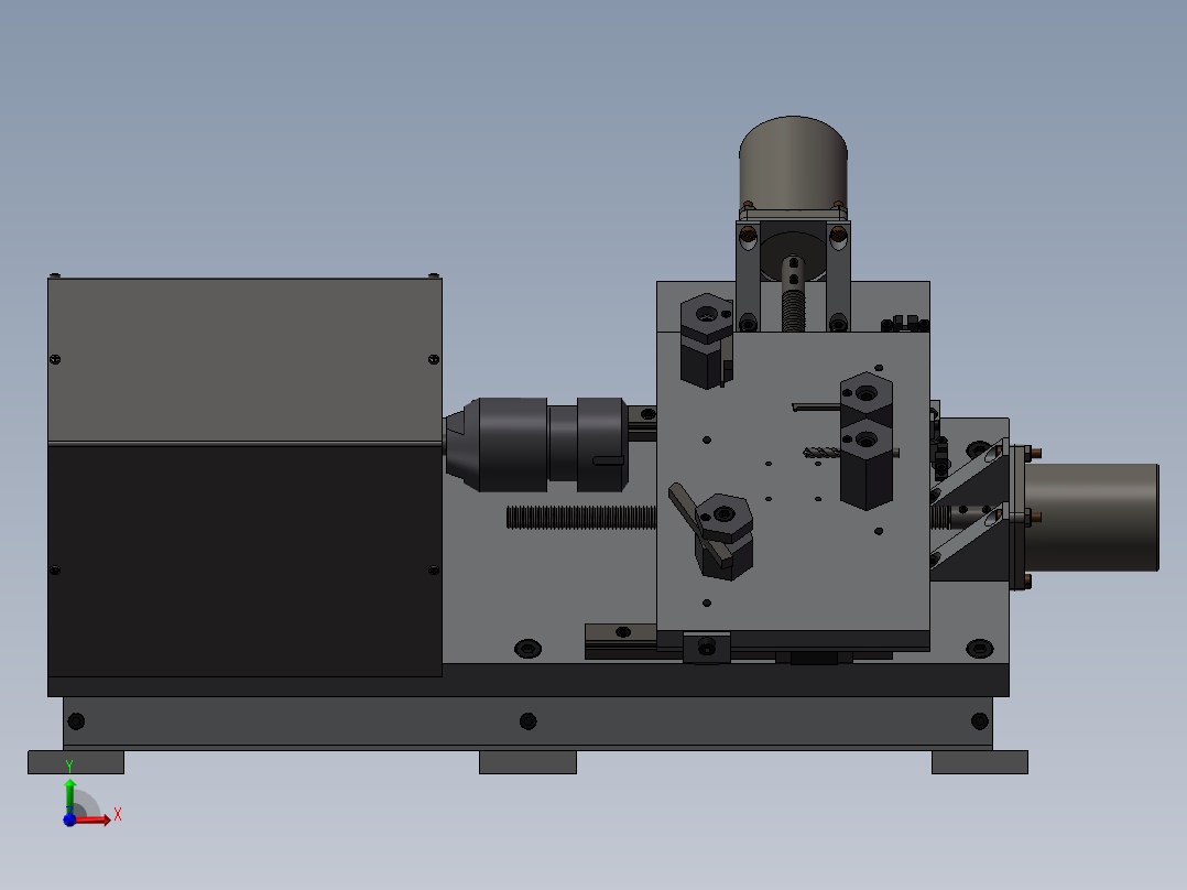 381轴斜工作台前视图
