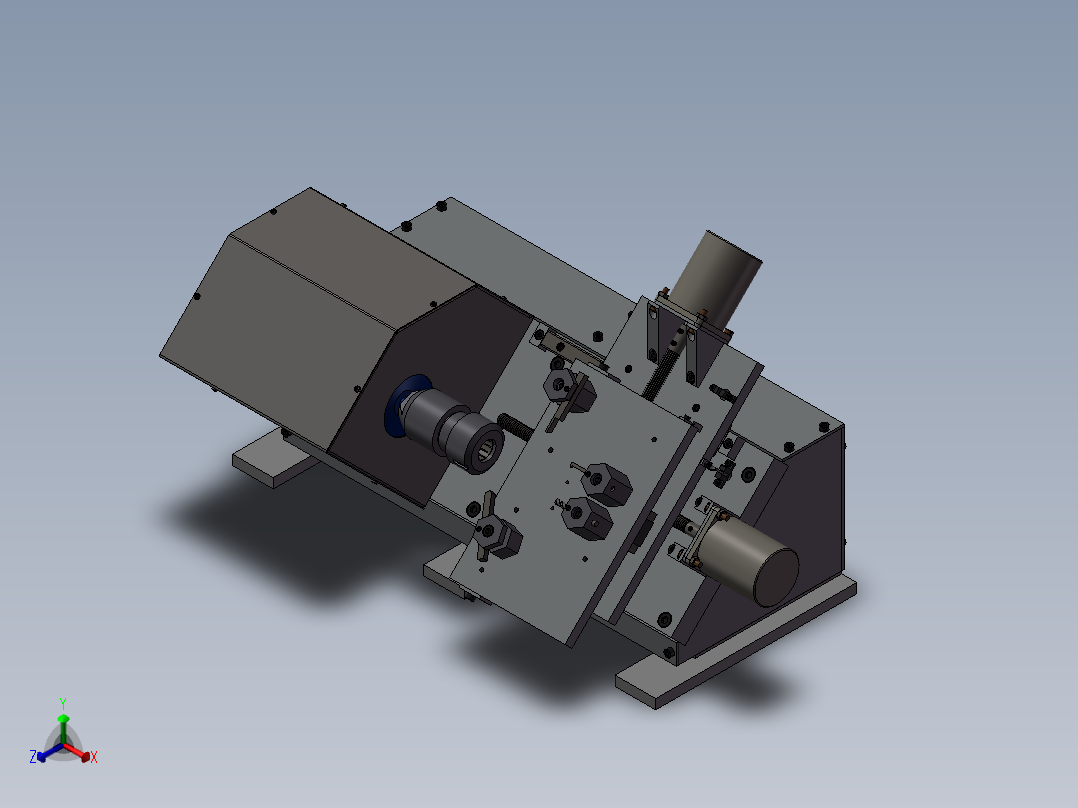 381轴斜工作台正等轴测图