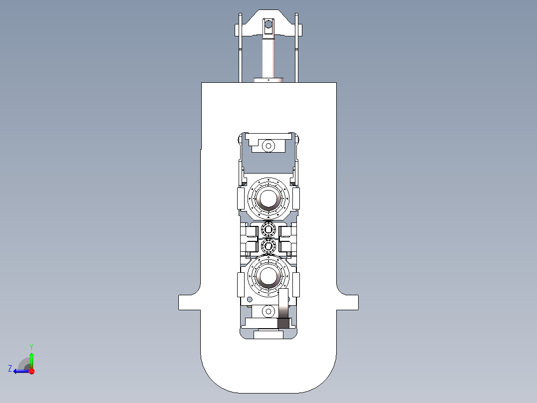 四辊热轧机右视图