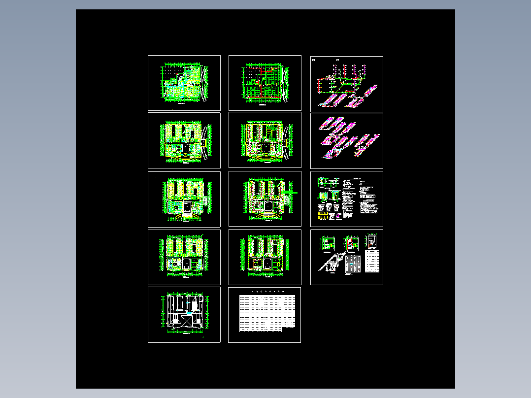 医院空调通风施工全套图
