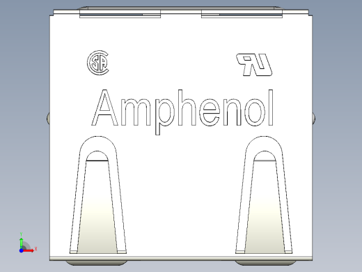 Rj45 8pin连接器前视缩略图