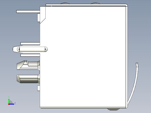 Rj45 8pin连接器左视缩略图