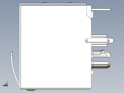 Rj45 8pin连接器右视缩略图