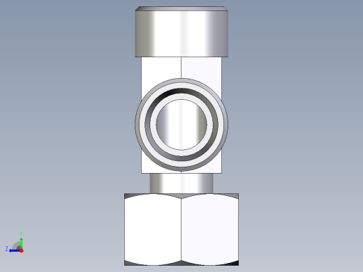 卡套式工业通用硬管接头EO_Standpipe_run_tee_EVL15LOMDCF右视缩略图