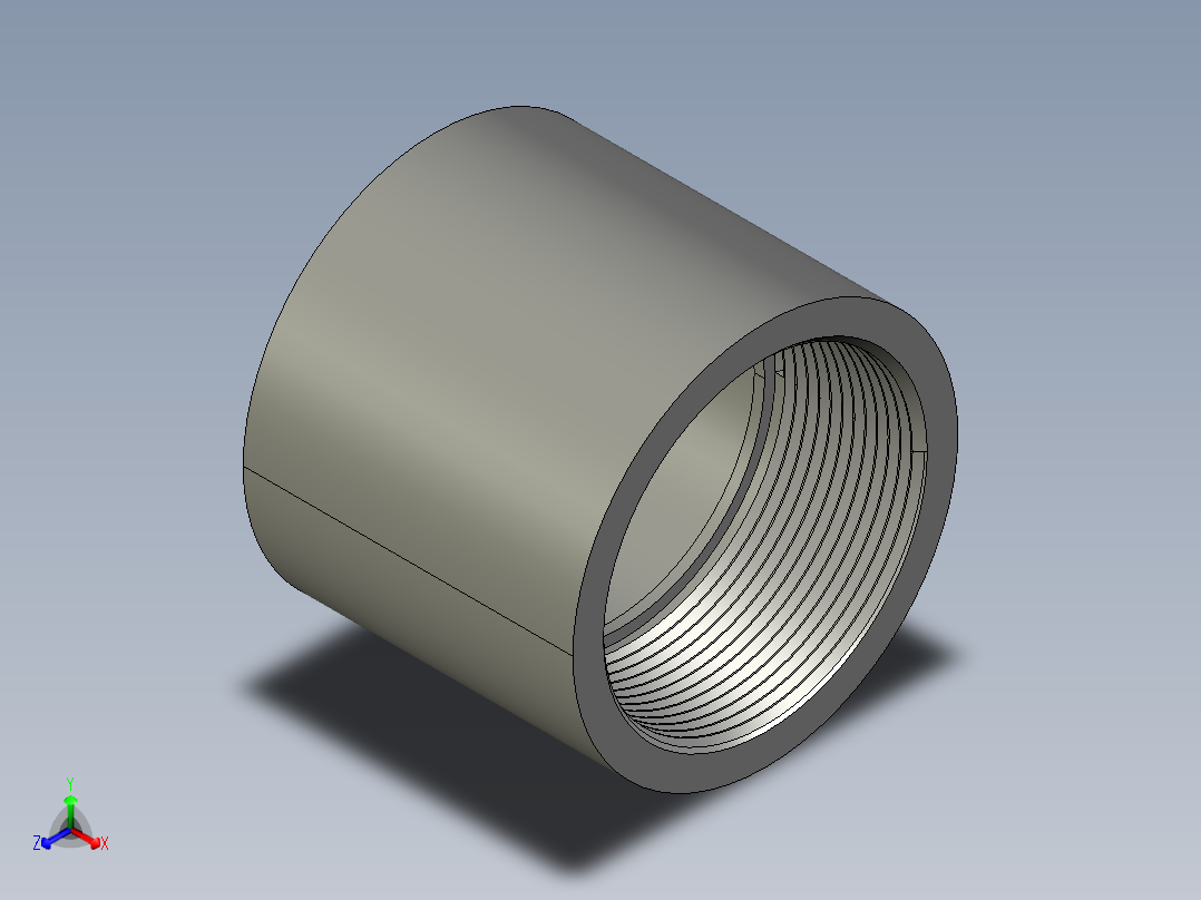 船舶管路系统SeaCor_FemaleAdapter_SxFPT_37J135030_3in正等轴测图