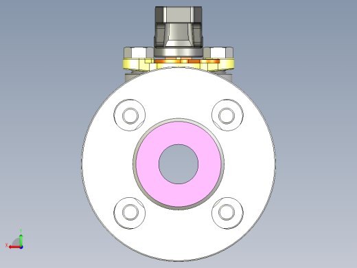 管道手动球阀-水管开关阀-手动阀门User Library-MD52C150DN20-2后视缩略图