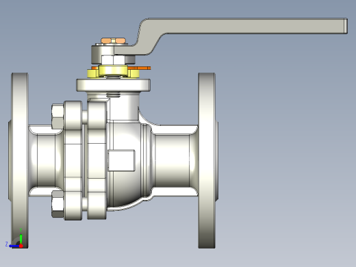 管道手动球阀-水管开关阀-手动阀门User Library-MD52C150DN20-2右视缩略图