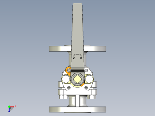 管道手动球阀-水管开关阀-手动阀门User Library-MD52C150DN20-2俯视缩略图