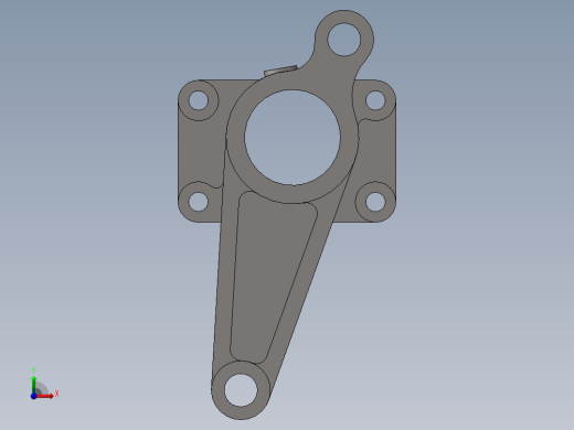 导向丝杠右支架前视缩略图