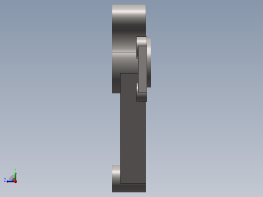 导向丝杠右支架右视缩略图