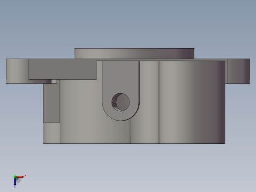 导向丝杠右支架俯视缩略图