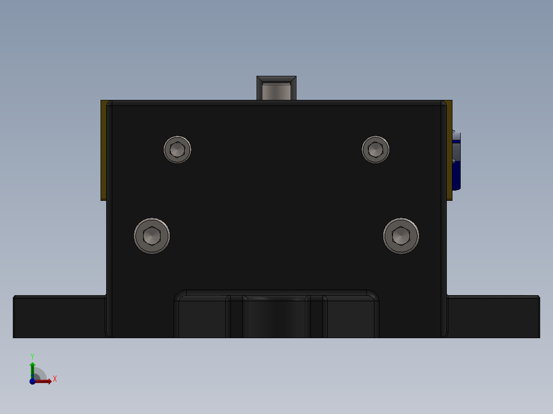 钻床虎钳（夹紧装置）前视图