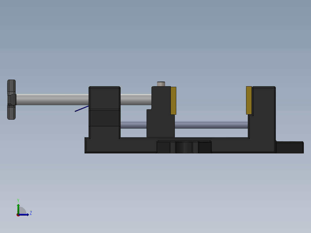 钻床虎钳（夹紧装置）左视图
