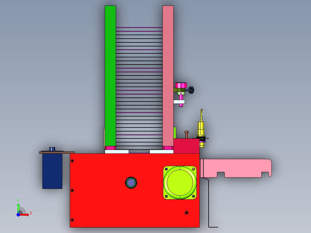 高速口罩自动送片机前视图