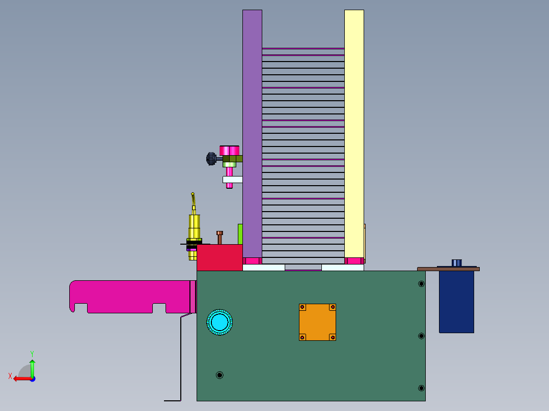 高速口罩自动送片机后视图