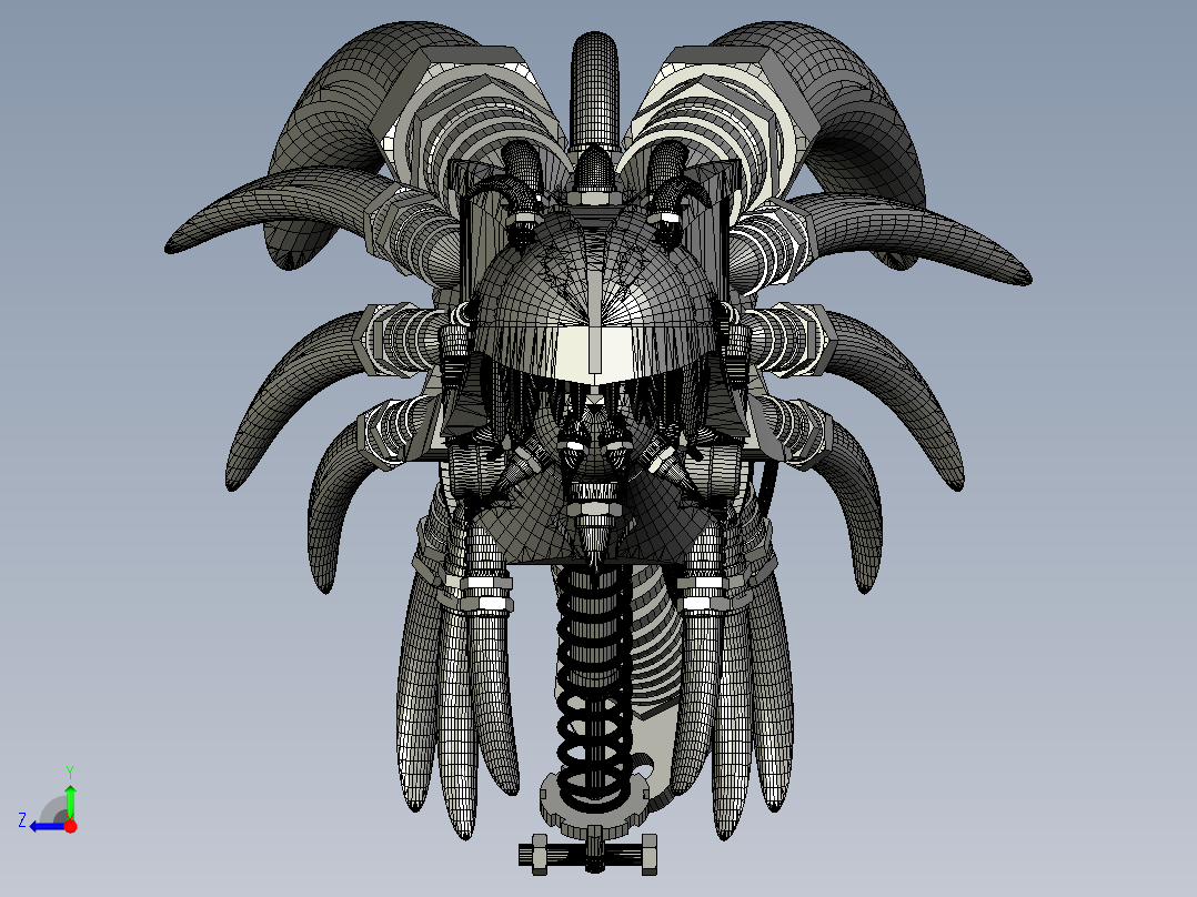 机械龙头右视图