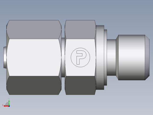 卡套式工业通用硬管接头EO_Swivel_connector_EGE06SMEDCF后视缩略图