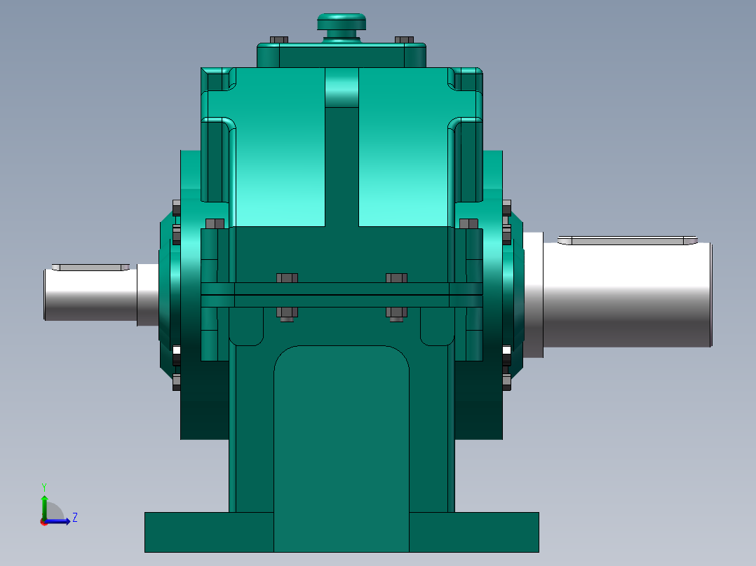 ZLY型硬齿面圆柱齿轮减速器140左视图
