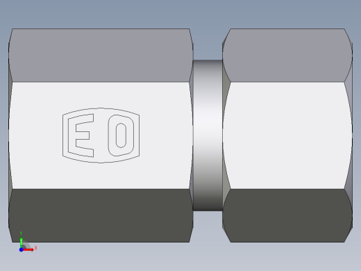 卡套式工业通用硬管接头EO_Swivel_connector_GAI12ZLM71前视缩略图