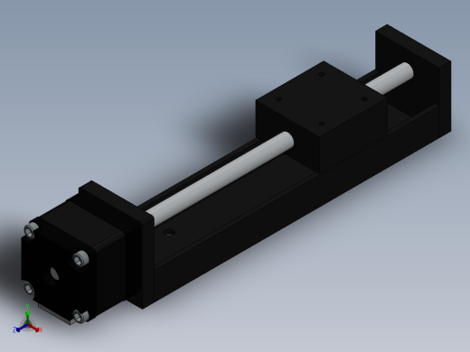 Linear T62 100mm 线性平台执行器正等轴测缩略图
