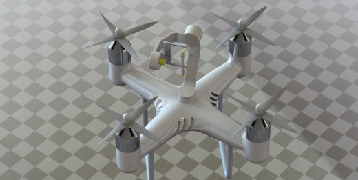 四旋翼无人机三维图sw缩略图