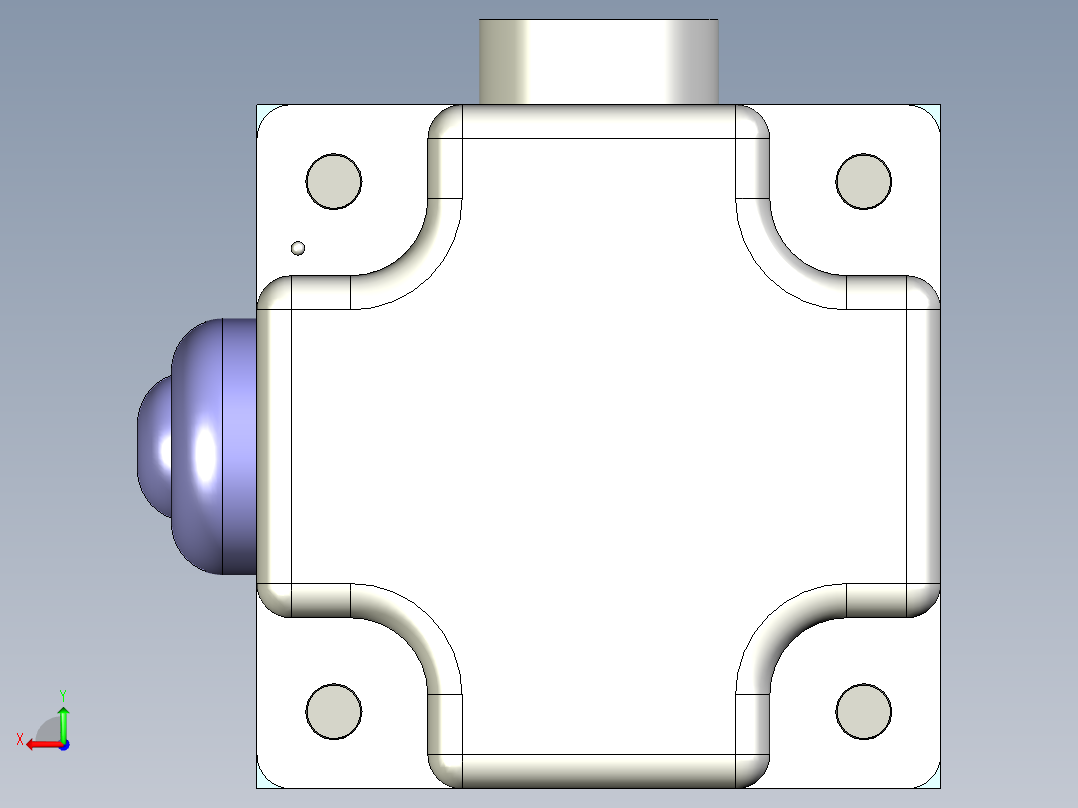 打印机压力调节器后视图