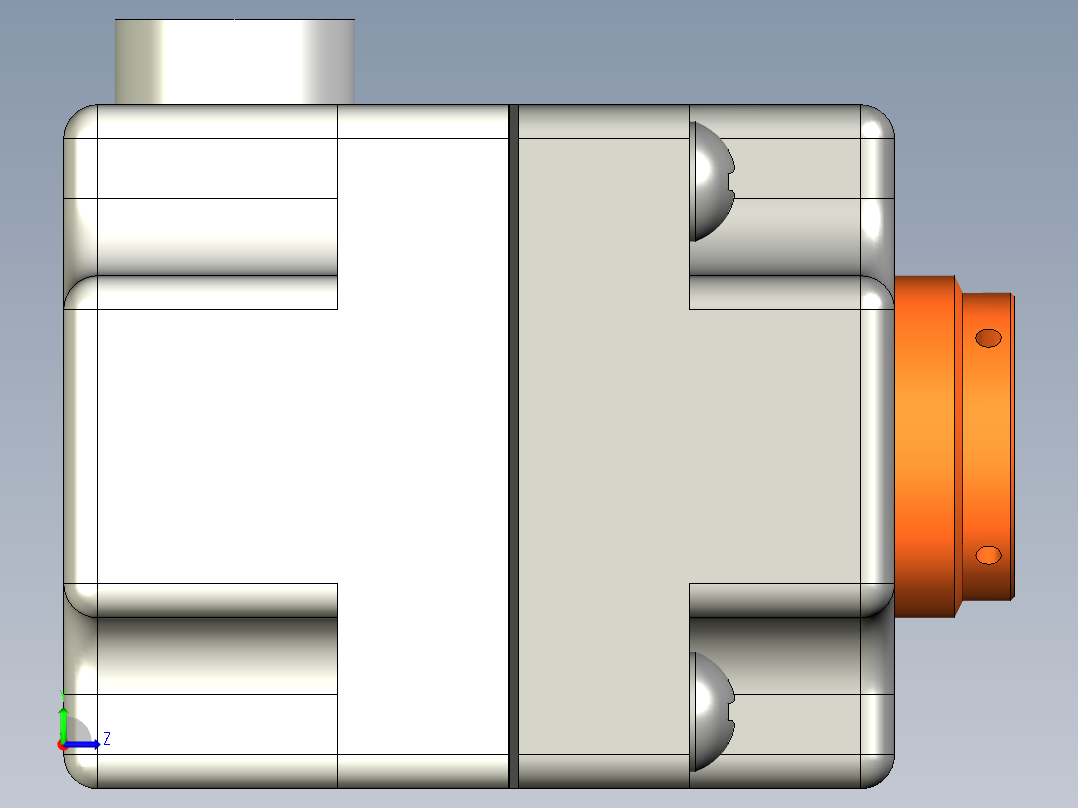 打印机压力调节器左视图