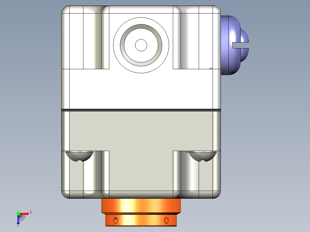 打印机压力调节器俯视图