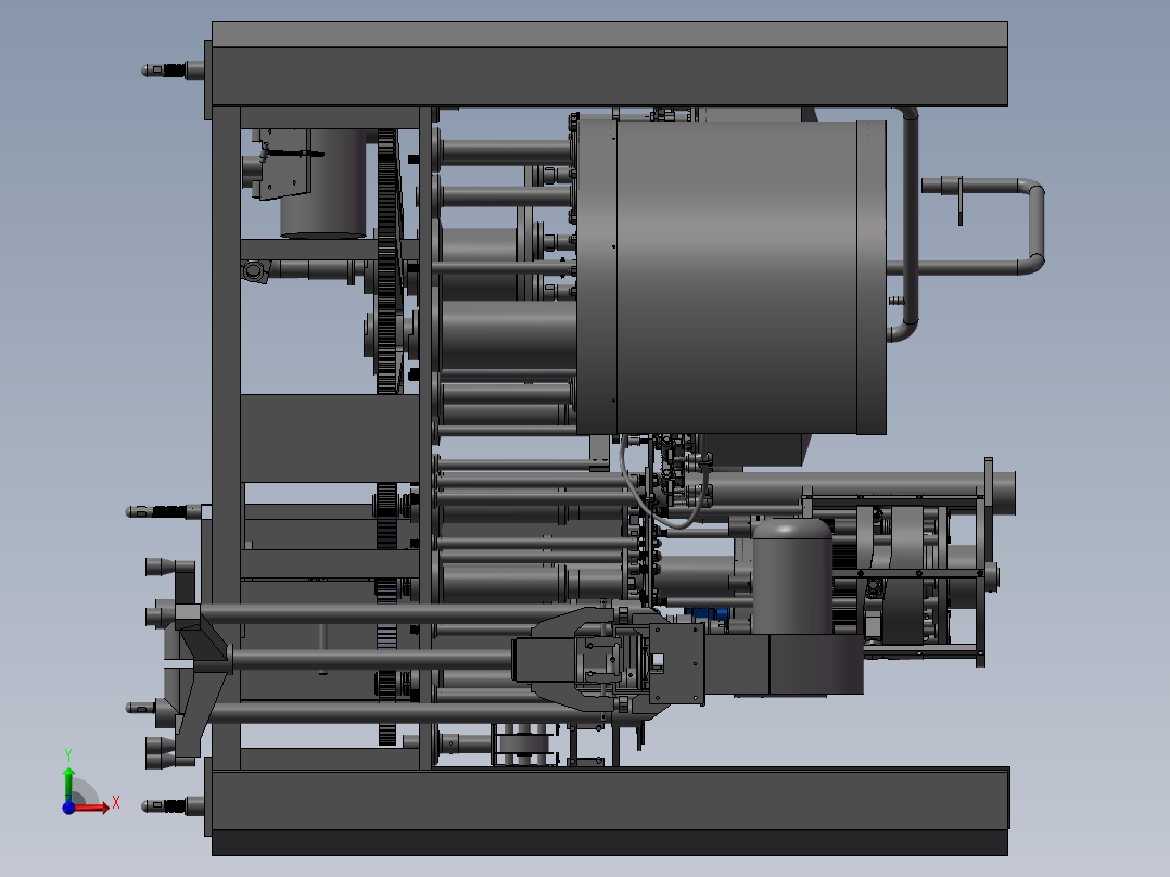 18头三合一旋转灌装机sw16前视图