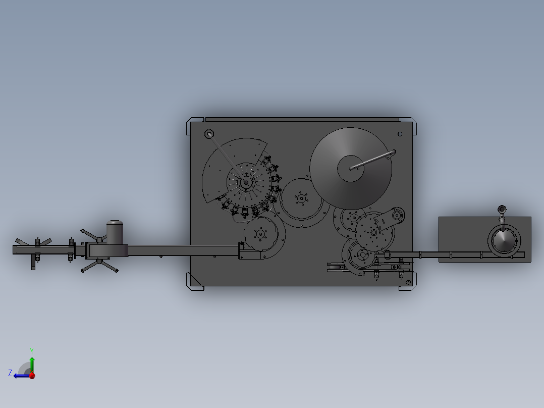 18头三合一旋转灌装机sw16右视图
