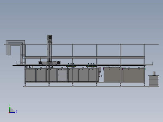 龙门式自动浸泡生产线sw18可编辑前视缩略图