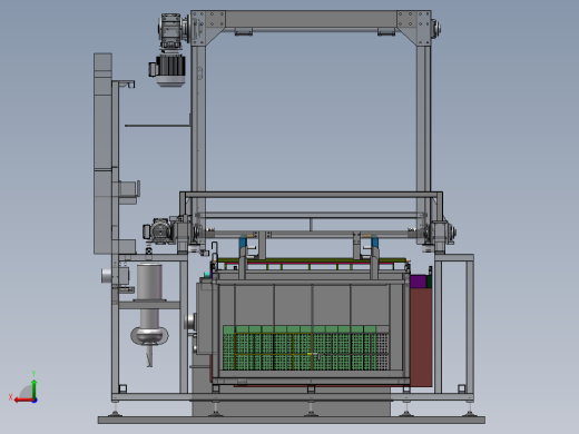 龙门式自动浸泡生产线sw18可编辑左视缩略图