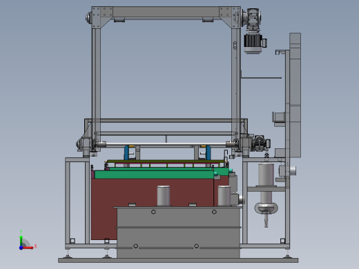 龙门式自动浸泡生产线sw18可编辑右视缩略图