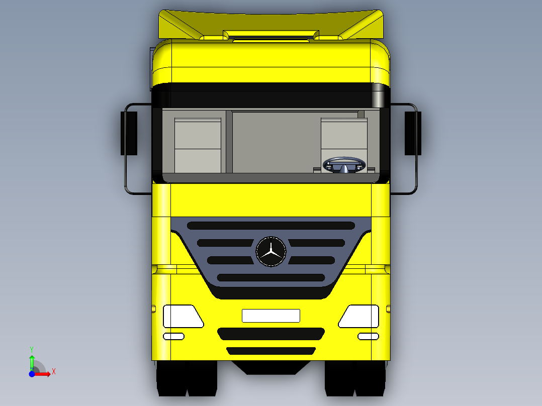 重型移动升高车三维设计前视图