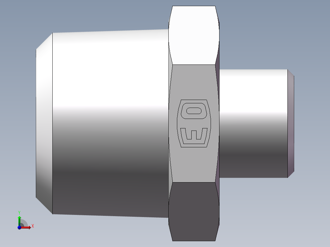 美制锥螺纹、1CN-16-12前视图