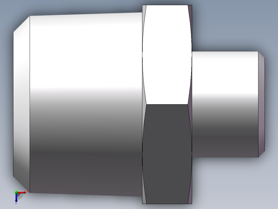 美制锥螺纹、1CN-16-12俯视图