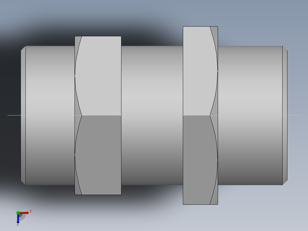 直通隔板接头、6C-36LN俯视图
