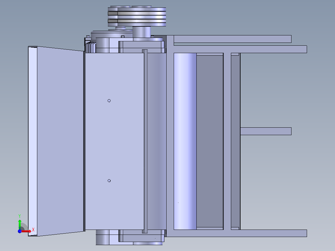 马铃薯磨浆机前视图